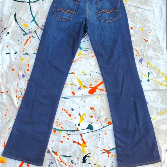 7 FOR ALL MANKIND JEANS, 28 MEDIUM WASH - Picture 2 of 5